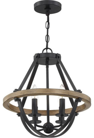 Quoizel BRL2816EK Four Light Pendant, Earth Black Finish