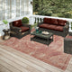 Indoor/Outdoor Sedona SN7 Spice Machine Washable 3' x 5' Rug