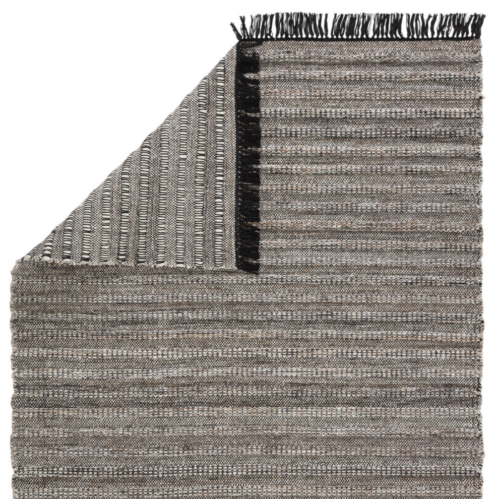 Jaipur Living Torre Indoor/Outdoor Solid Black/Rust Area Rug, 3'x10'