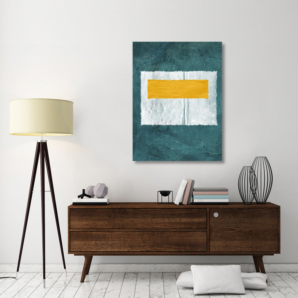 "Green And Yellow Abstract Theme 4" Fine Art Print
