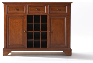 LaFayette Buffet Server / Sideboard Cabinet, Wine Storage, Classic Cherry