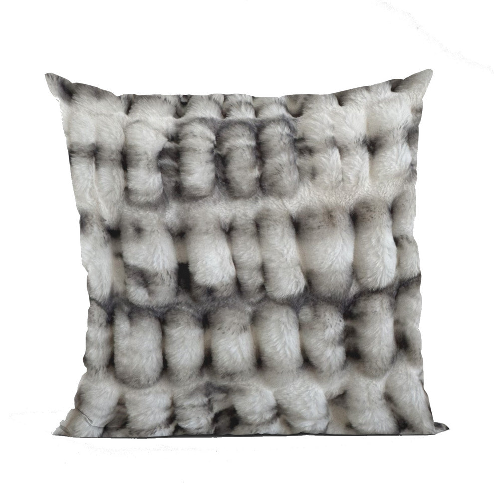 Plutus Off White Sherpa Faux Fur Luxury Throw Pillow, Off White, 12" x 20"