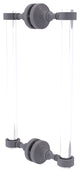 Pacific Grove 12" Back to Back Shower Door Pull, Matte Gray