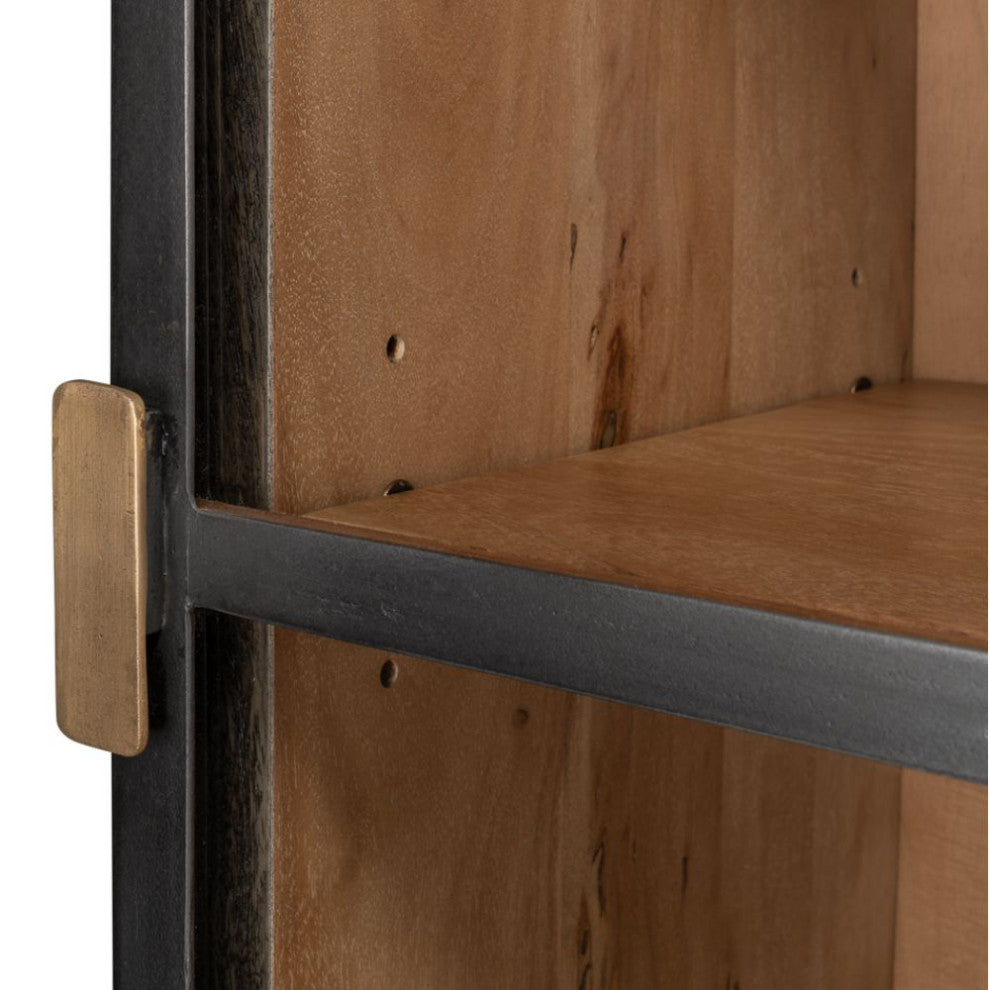 A Gem Of A Handle Display Cabinet Glass Doors Right Gray