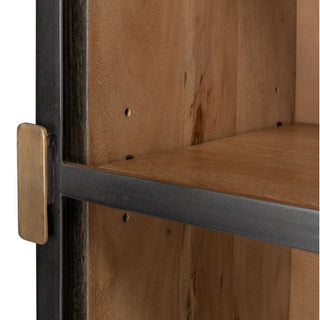 A Gem Of A Handle Display Cabinet Glass Doors Right Gray
