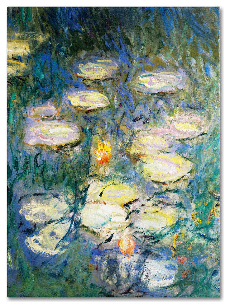'Water Lilies V, 1840-1926' Canvas Art by Claude Monet