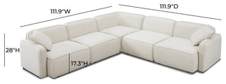 Travie Modular L-Sectional, Sand
