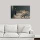 "Daniel in the Lions Den, mezzotint" Canvas Art, 36"x24"x1.25"