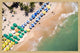 "Beach Umbrellas" Framed Painting Print, 24"x16"