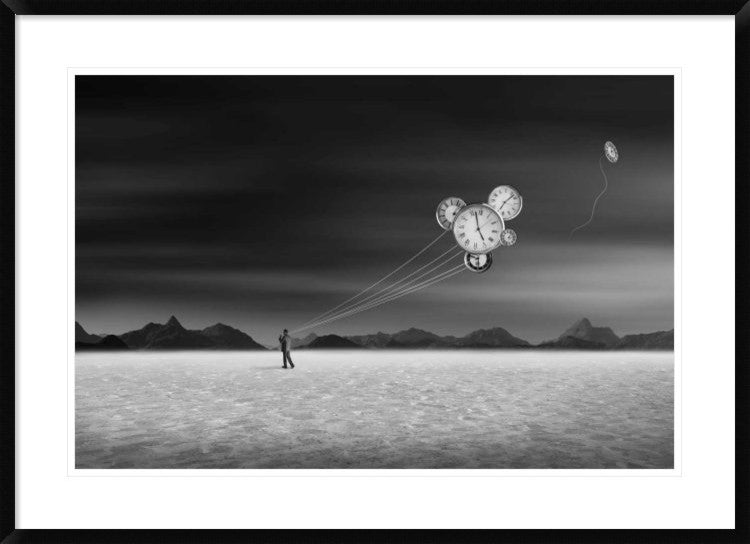 "Time Keeper" Framed Digital Print by Swarnendu Ghosh, 38x27"