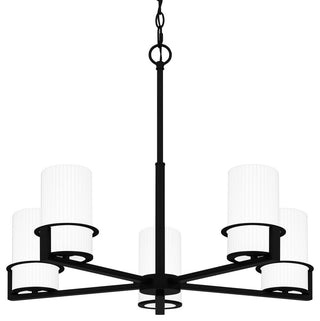 Quoizel SEY5026 Seymour 5 Light 27"W Chandelier - Matte Black