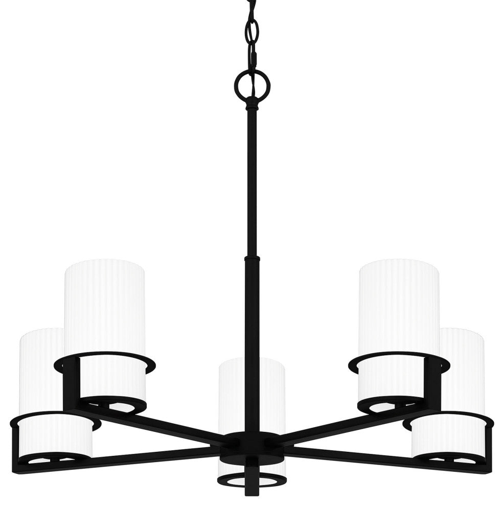 Quoizel SEY5026 Seymour 5 Light 27"W Chandelier - Matte Black