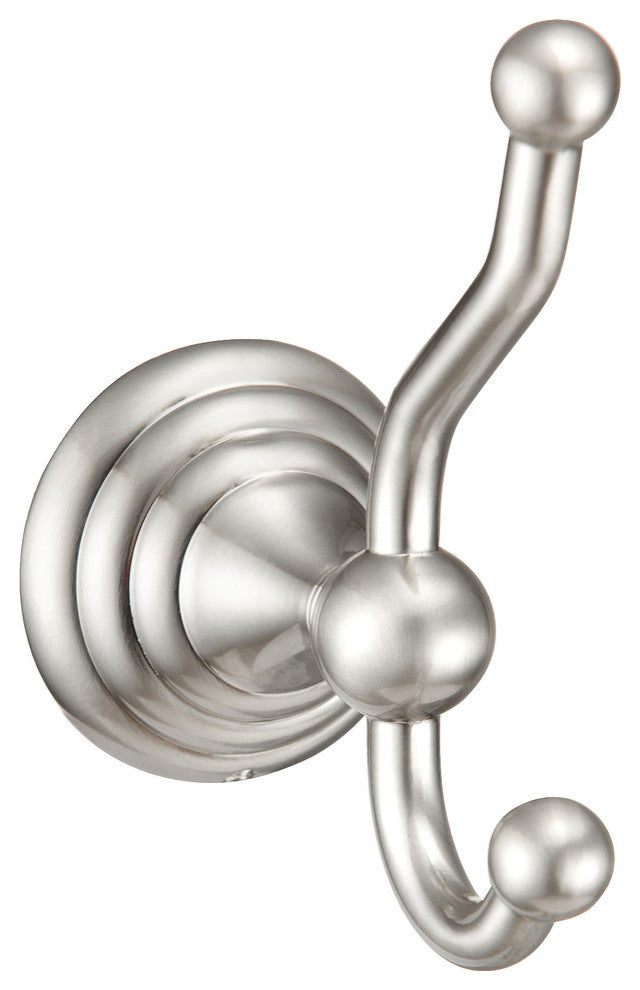 Hardware House H11-1522 Stockton Collection Double Bath Hook, Satin Nickel
