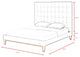 Baldwin Button Tufted Platform Bed, Silver Gray, Queen