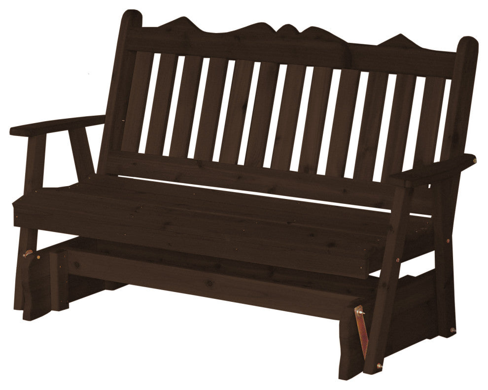 Cedar Royal English Glider, Walnut Stain, 6 Foot