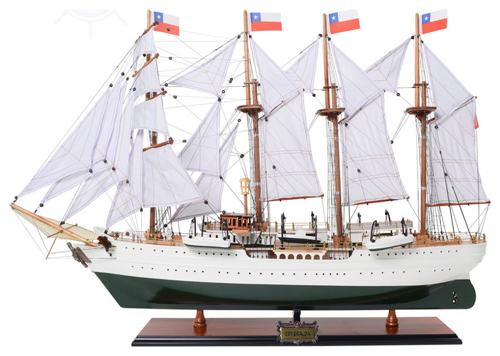 Esmeralda Painted Museum-quality Fully Assembled Wooden Model Ship