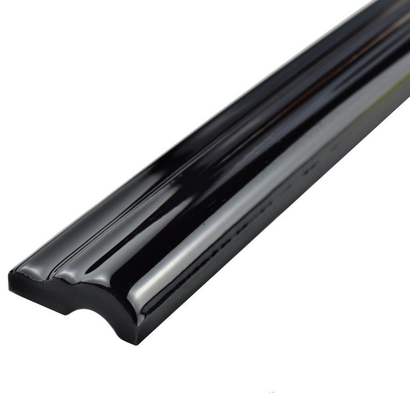 Nero Brillo Zen Ceramic Wall Trim