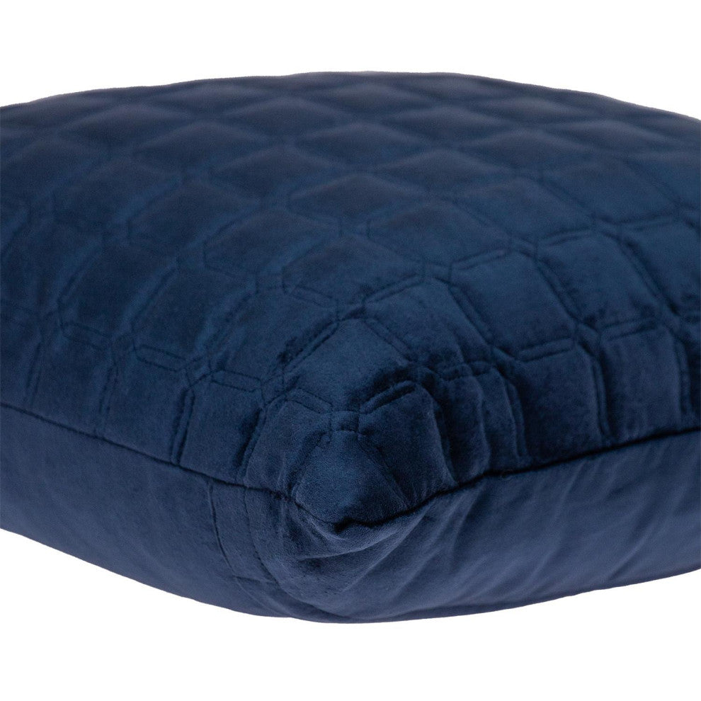 Parkland Collection Marrisa Blue/Navy Throw Pillow
