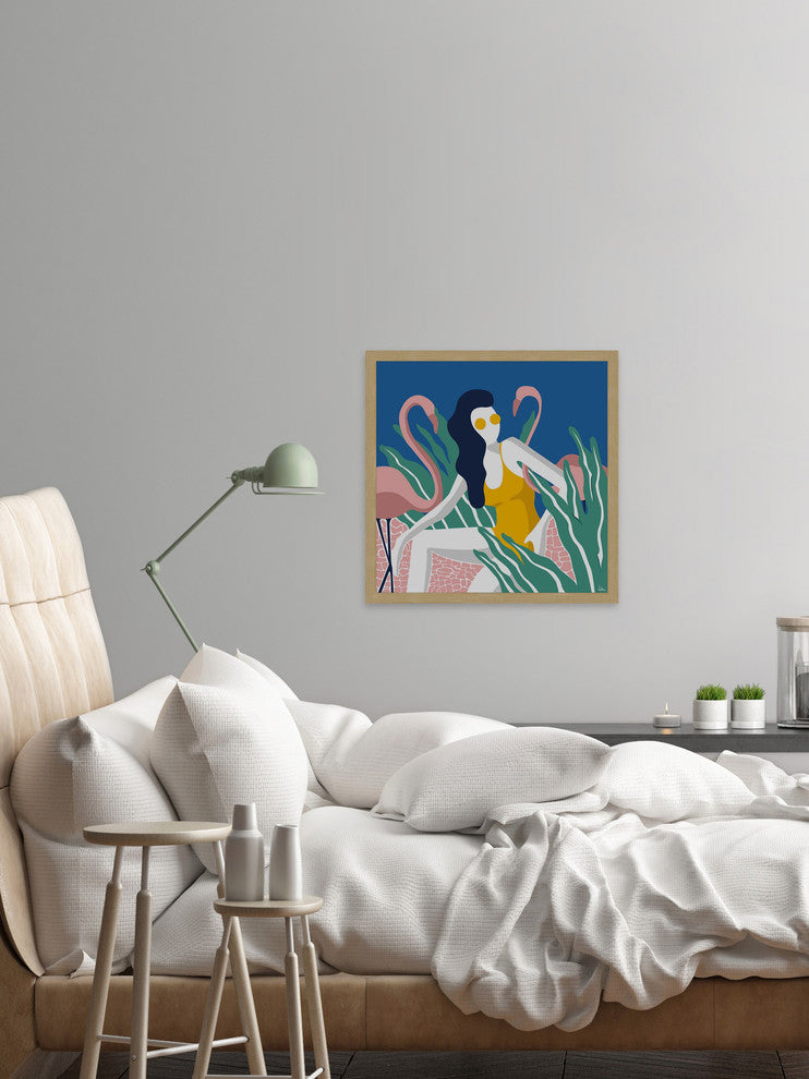 "Eco Adventures" Framed Painting Print, 12"x12"