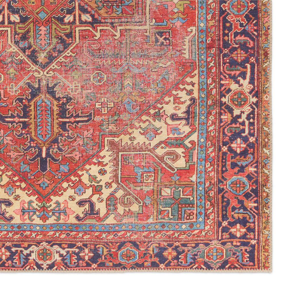 Vibe by Jaipur Living Lucinda Medallion Red/Blue Area Rug 4'X6'
