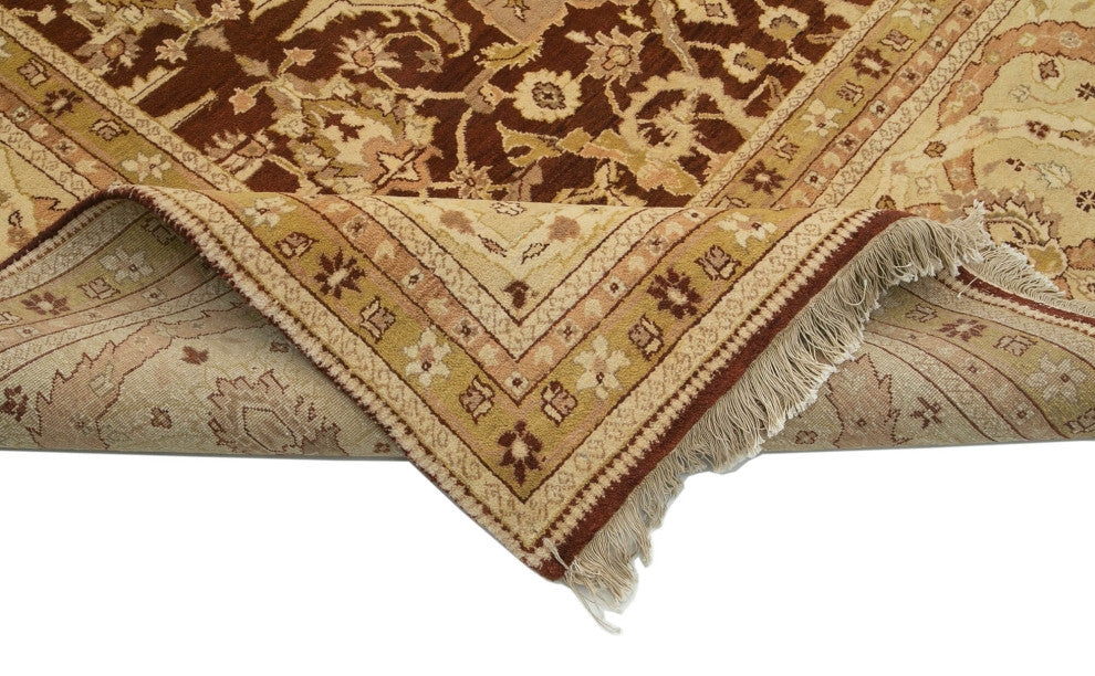 Rug N Carpet - Handmade Oriental 9' 11" x 13' 10" One-of-a-Kind Oushak Area Rug