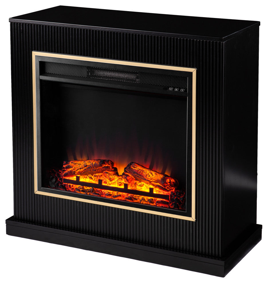 Vannes Contemporary Base Electric Fireplace