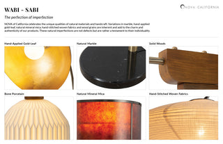 Moraga Table Lamp - 24", Bone Porcelain and Walnut, 4-Way Rotary Switch