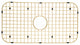 Sink Protector Matte Gold 304 Stainless Steel Sink Bottom Grid, 26x14-3/8