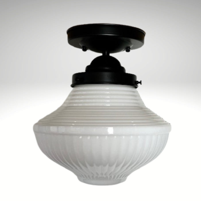Frontier 8" Wide Schoolhouse Style Ceiling Light