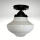 Frontier 8" Wide Schoolhouse Style Ceiling Light