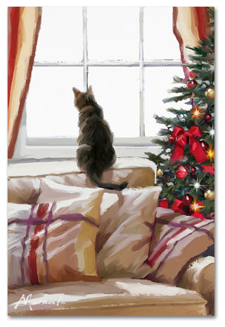 The Macneil Studio 'Cat on Chair' Canvas Art, 19"x12"