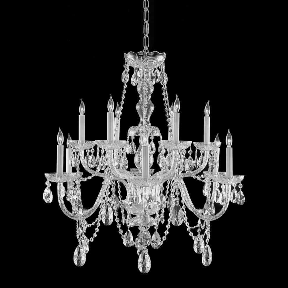 Crystorama Traditional Crystal 12-Light Chandelier