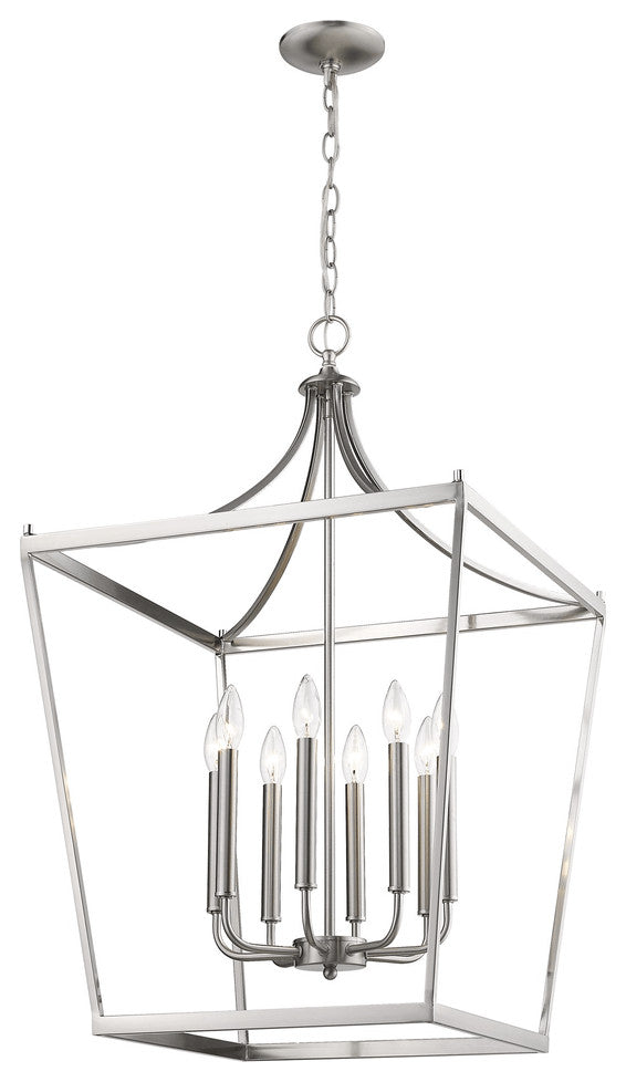 Kennedy 8-Light Satin Nickel Pendant