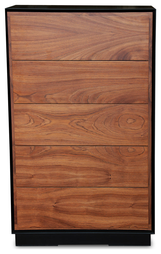 Barcelo Chest - Black and Wood Finish