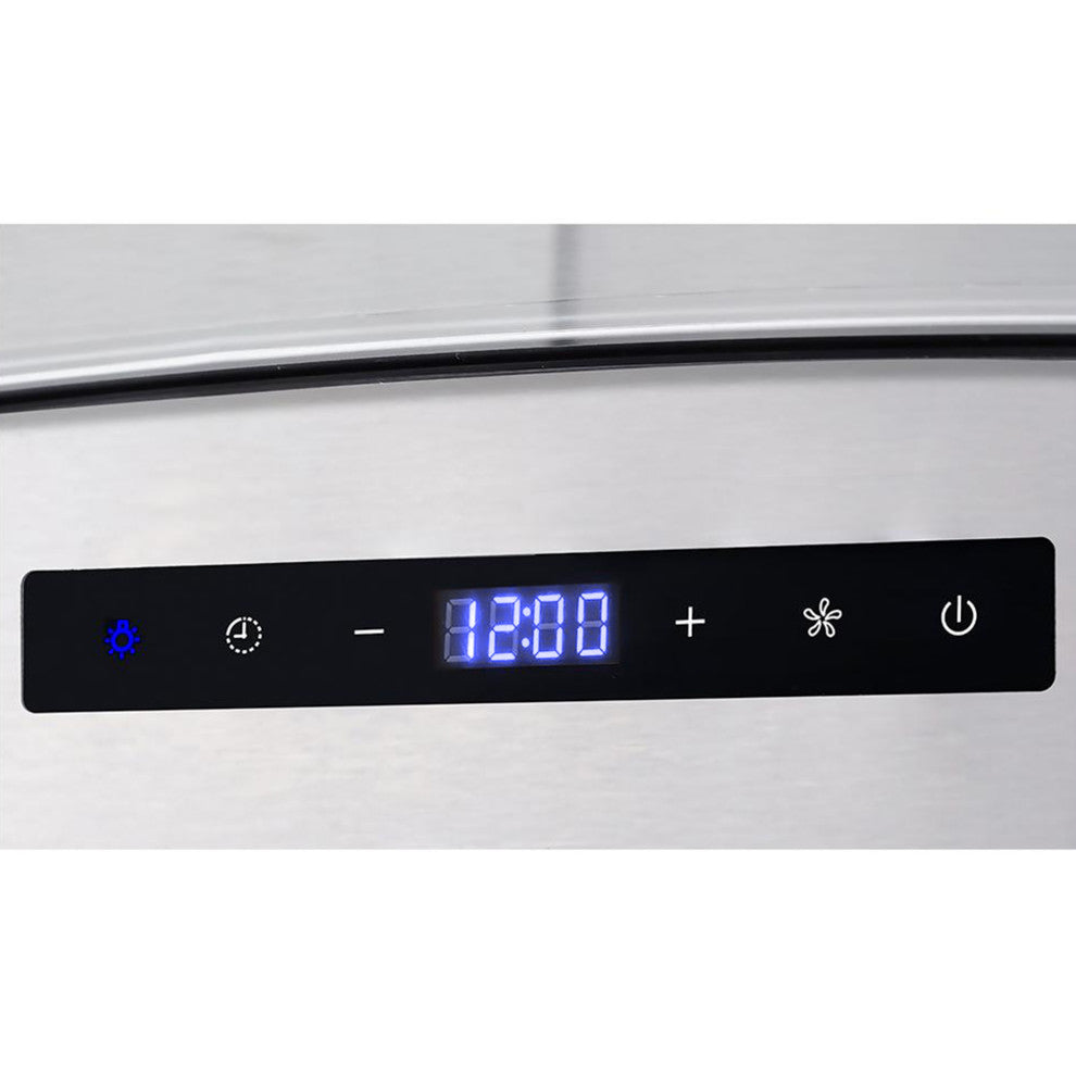 Cosmo 380 CFM Wall Mount Range Hood With Touch Controls, Stainless Steel, 30"