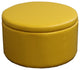 Modern Retro Brights Faux Leather Five Piece Round Ottoman Set