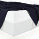 Split Corner 100% Cotton Sateen Solid Bed Skirt, White, King