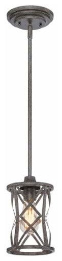 Millennium Lighting Lakewood Mini-Pendant, Antique Silver
