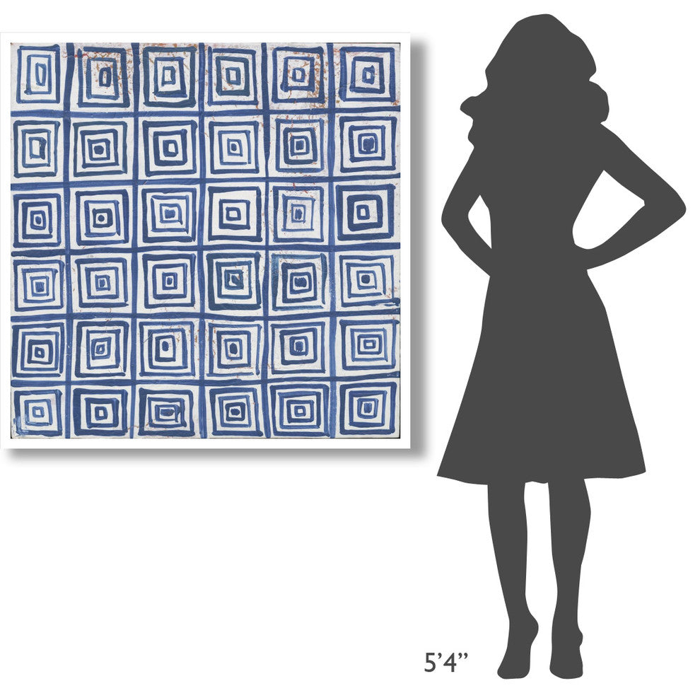 "Maki Tile XIV" Digital Paper Print by Kathrine Lovell, 42"x42"