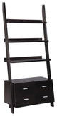 4-Drawer Ladder Bookcase, Cappuccino