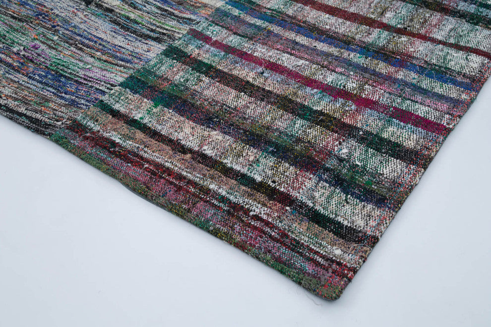 Rug N Carpet - Handmade Anatolian 6' 8'' x 9' 7'' Rustic Patchwork Kilim Rug