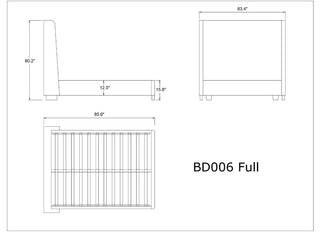 Manhattan Comfort Parlay Full-Size Bed