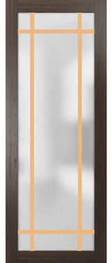 Slab Barn Door Panel 24 x 80 | Planum 2113 Chocolate Ash  | Sturdy Finished
