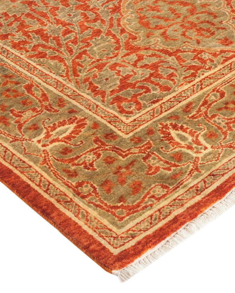 Mogul, One-of-a-Kind Hand-Knotted Runner Orange, 2'7"x15'8"