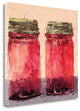"Cranberry Jars" By Leslie Seata, Giclee Print on Gallery Wrap Canvas