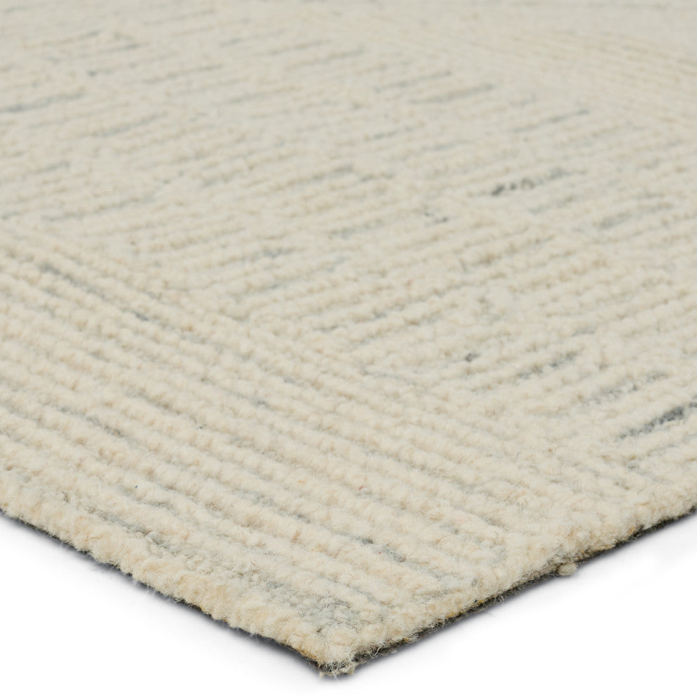 Jaipur Living Karim Handmade Striped Cream/ Light Gray Area Rug 6'X9'