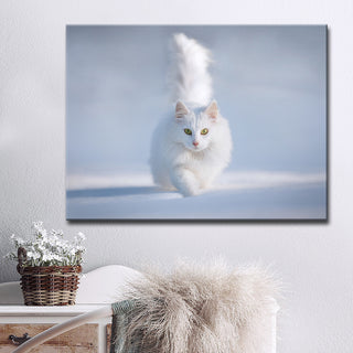 Ready2HangArt 'Yellow Eyes' Wrapped Canvas Wall Decor, 30"x20"