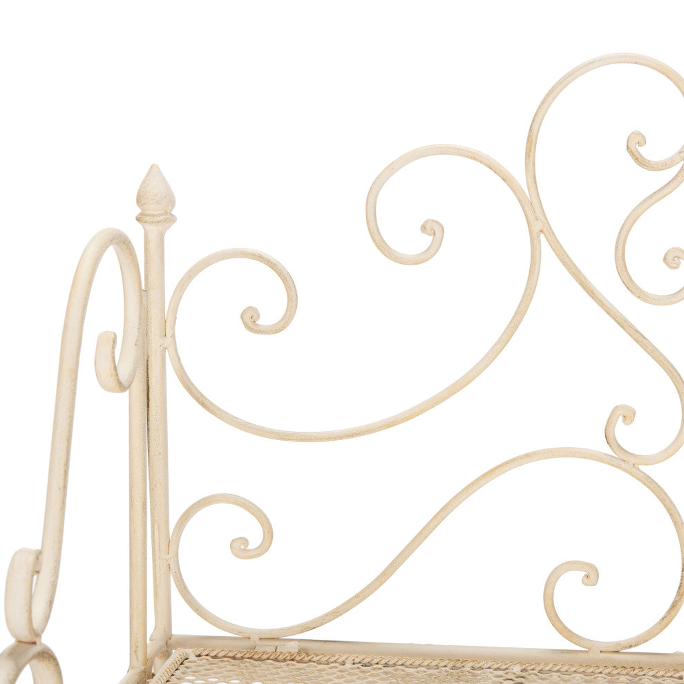 Safavieh Torus Patio 3-Tier Shelf Pearl White
