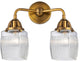 Innovations 288-2W-BB-G302-LED 2-Light Bath Vanity Light, Brushed Brass