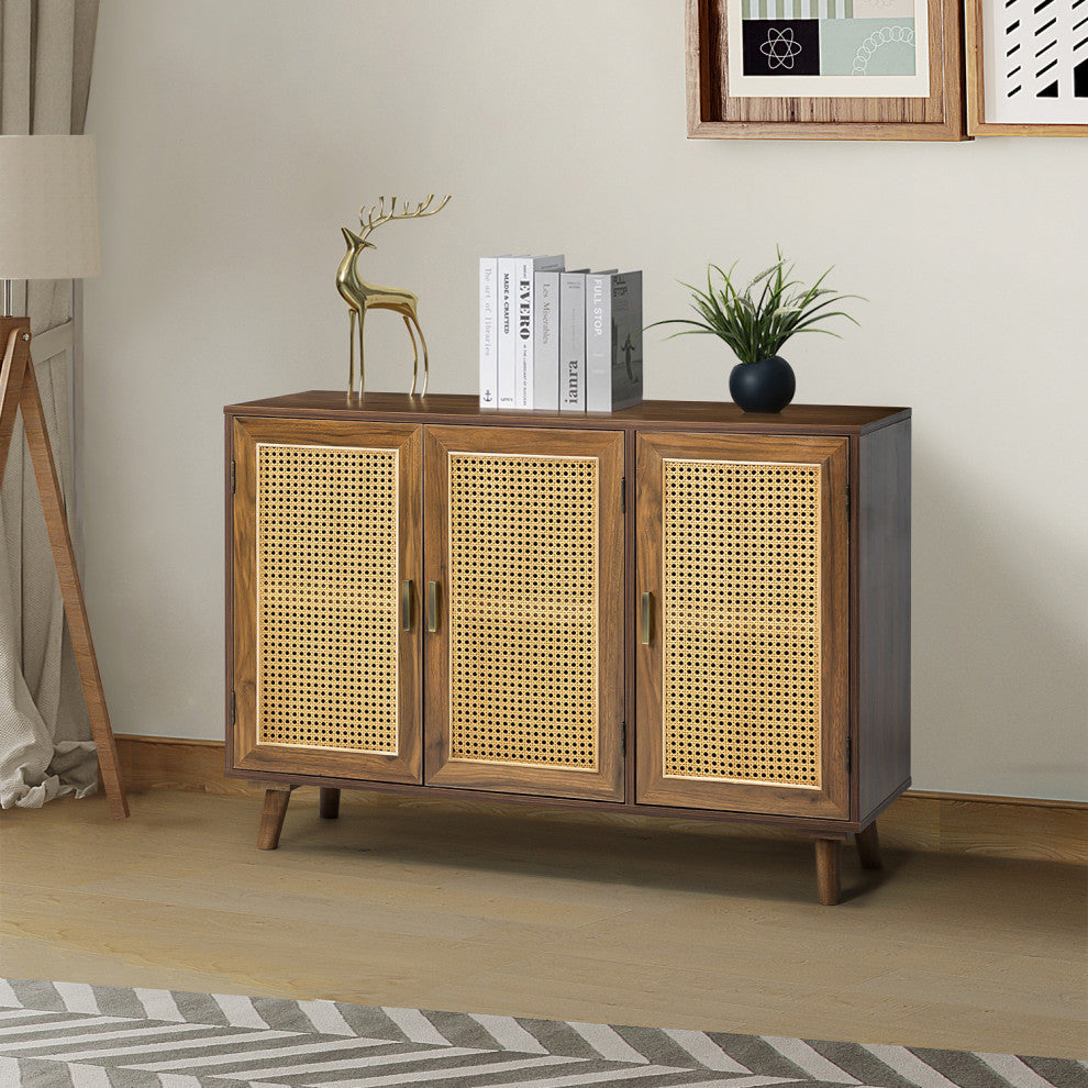 3-Door Accent Cabinet, Espresso